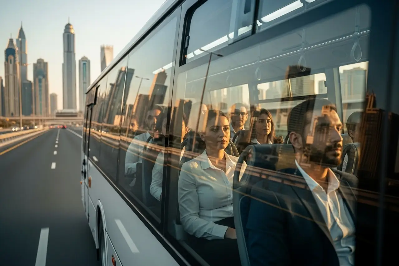Professional Corporate Staff Bus Rental Dubai