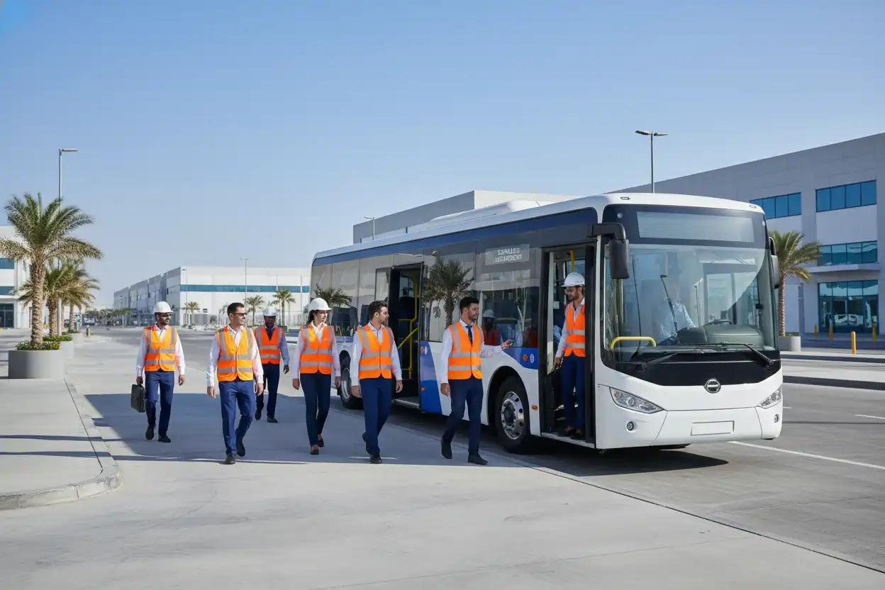 Safe And Efficient Industrial Employee Transport Dubai